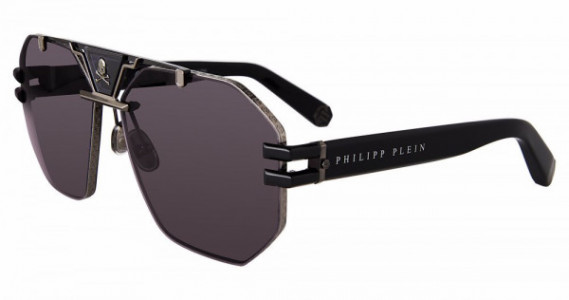 Philipp Plein SPP077V Sunglasses, GUN/BLACK (0K59)