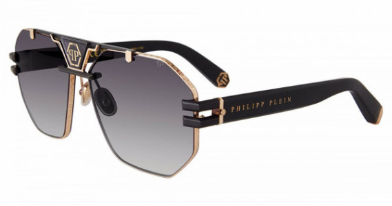 Philipp Plein SPP077M Sunglasses, ROSE GOLD/BLACK (0302)