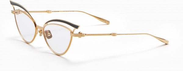 Valentino V - GLASSLINER Eyeglasses, Light Gold - Green Enamel