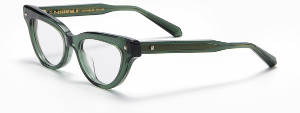 Valentino V - ESSENTIAL - II Eyeglasses, Crystal Emerald Green - Light Gold
