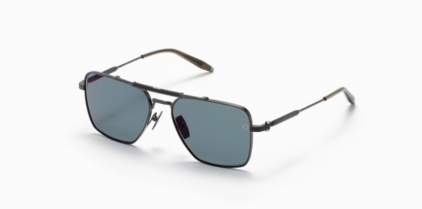 Akoni EOS Sunglasses, Brushed Black  - Olive  w/  G-15 Polarized - AR