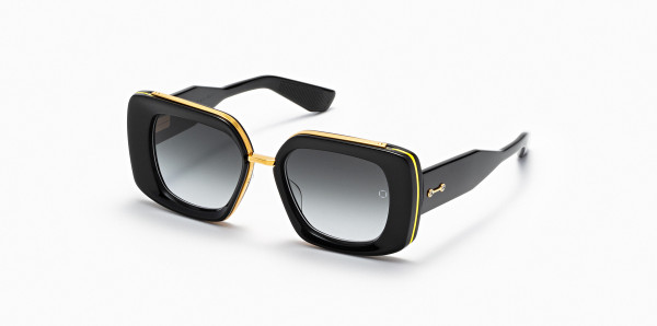 Akoni VIRGO Sunglasses, Black-Yellow Gold w/ Dark Grey to Clear - AR