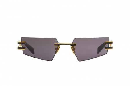 Balmain FIXE Sunglasses, Gold - Matte Black - Black w/ Dark Grey - AR
