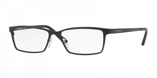 Burberry BE1292TD Eyeglasses, 1007 MATTE BLACK (BLACK)
