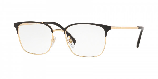 Burberry BE1338D Eyeglasses, 1017 MATTE BLACK/GOLD (BLACK)