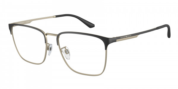 Emporio Armani EA1146D Eyeglasses, 3001 MATTE BLACK/PALE GOLD (BLACK)