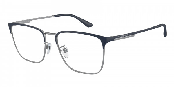 Emporio Armani EA1146D Eyeglasses, 3018 MATTE BLUE/SILVER (BLUE)