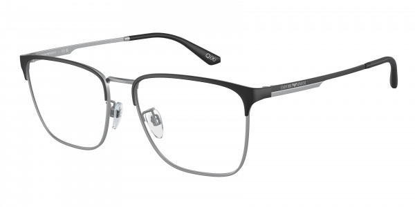 Emporio Armani EA1146D Eyeglasses, 3061 MATTE BLACK/SILVER (BLACK)