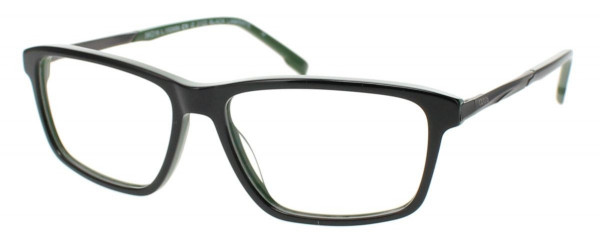 IZOD 2122 Eyeglasses, Black Laminate