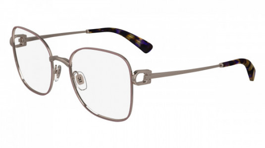 Longchamp LO2163 Eyeglasses, (772) ROSE GOLD/BURGUNDY