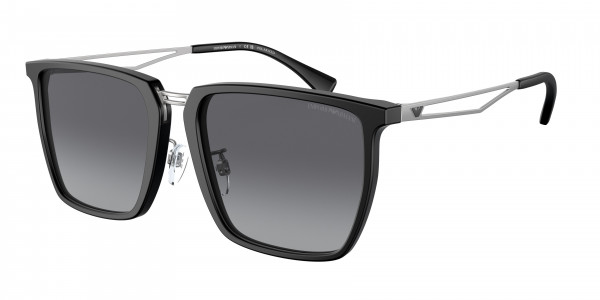 Emporio Armani EA4196D Sunglasses, 5001T3 MATTE BLACK POLAR GREY GRADIEN (BLACK)