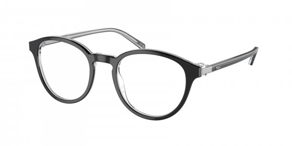 Polo PH2252F Eyeglasses, 6026 SHINY BLACK ON CRYSTAL (BLACK)
