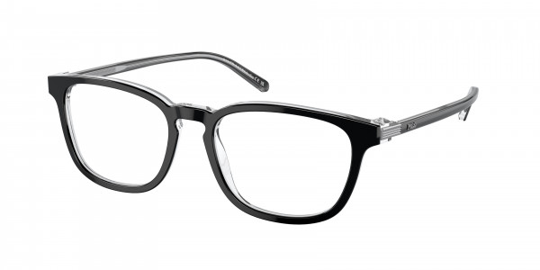Polo PH2253F Eyeglasses, 6026 SHINY BLACK ON CRYSTAL (BLACK)