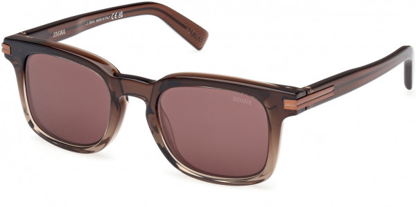 Ermenegildo Zegna EZ0230 Sunglasses, 01A - Shiny Black / Shiny Black