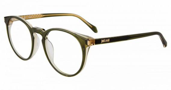 Just Cavalli VJC049 Eyeglasses, GREEN/CRYSTAL (09XF)