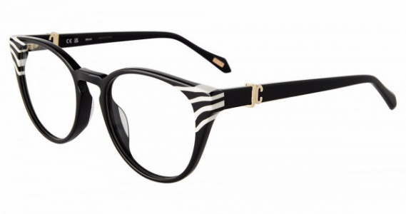 Just Cavalli VJC046V Eyeglasses, BLACK/WHITE (0981)