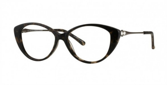 Clip Tech K3996 Eyeglasses, C1 BLK CRYSTAL DEMI