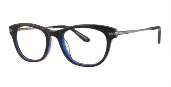 Clip Tech K3994 Eyeglasses, C3 TORT DRK BLUE/GUN