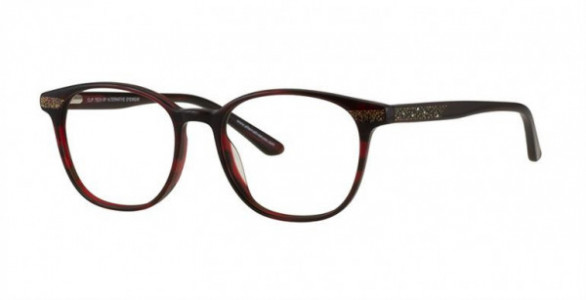 Clip Tech K3992 Eyeglasses, C3 RED CRYSTAL