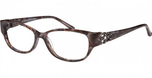 Clip Tech K3796 Eyeglasses, C1 CRYSTAL BROWN GRY