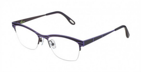 Glacee GL6771 Eyeglasses, C3 DK PURP/LT PURP