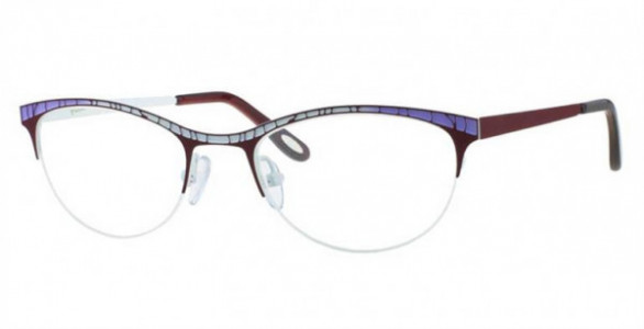 Glacee GL6768 Eyeglasses, C2 MT RED/WHITE