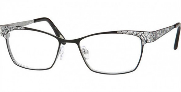 Glacee GL6762 Eyeglasses, C1 BLACK/SILVER