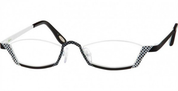 Glacee GL6760 Eyeglasses, C2 BLACK/WHITE
