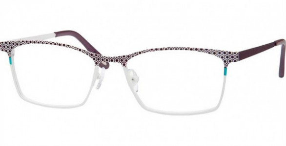 Glacee GL6748 Eyeglasses, C2 PURPLE/WHITE