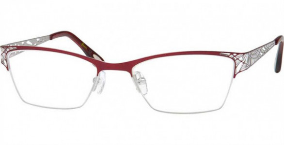Glacee GL6747 Eyeglasses, C2 SH WINE/SILVER