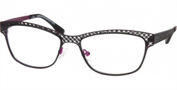 Glacee GL6740 Eyeglasses, C2 MTBLK/MTFUCHSA