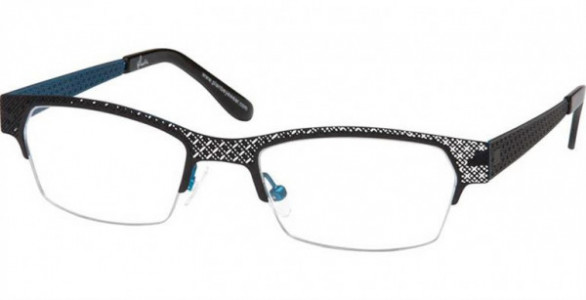 Glacee GL6738 Eyeglasses, C1 MT BLACK/MT BLUE