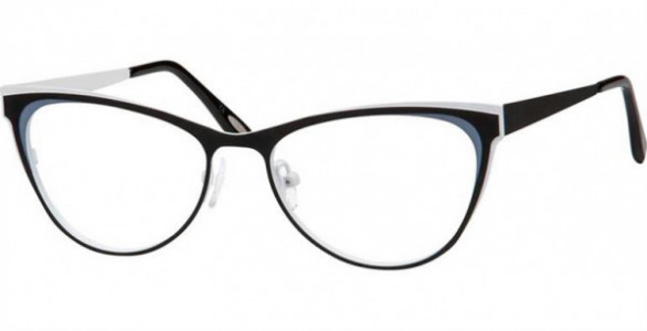 Glacee GL6737 Eyeglasses, C1 BLACK/WHITE