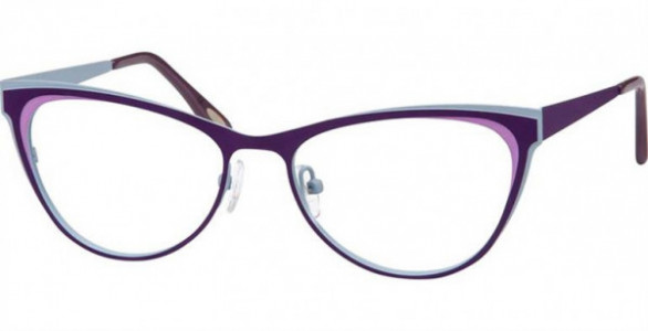 Glacee GL6737 Eyeglasses, C2 PURPLE/LTBLUE