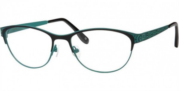 Glacee GL6728 Eyeglasses, C2 BLACK/LT GREEN