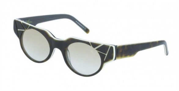 Glacee GL6720 Eyeglasses, C3 DRKTRT/WHT/BLUGRY