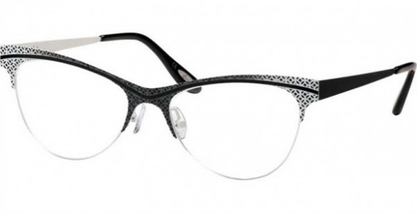 Glacee GL6714 Eyeglasses, C1 BLACK/WHITE