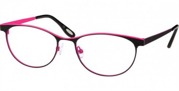 Glacee GL6712 Eyeglasses, C1 BLACK/FUCSHIA