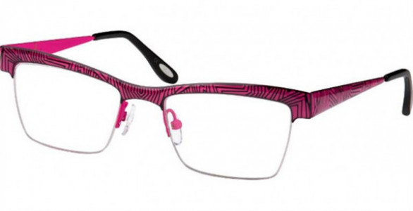 Glacee GL6710 Eyeglasses, C1BLKEPOX/FUCSIA
