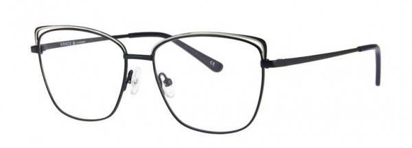 Grace G8133 Eyeglasses, C3 DK BLUE/SH GUN