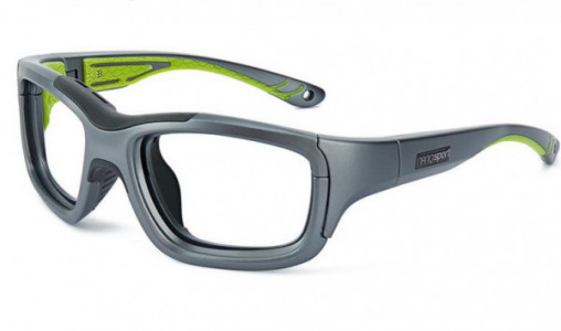 Nano Vista NSP10 Eyeglasses, NSP100555 MATTE GREY/LIME