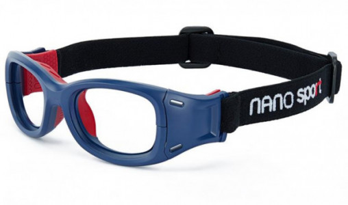 Nano Vista NSP12 Eyeglasses, NSP120249 MATTE NAVY/RED