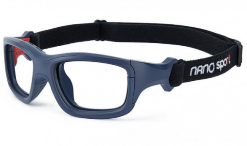 Nano Vista NSP27 Eyeglasses, NSP270153 MATTE NAVY/RED