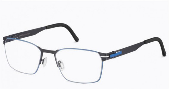 Ovvo Optics 3934 Eyeglasses, C1 BLACK MATTE/COBALT 50P/44A