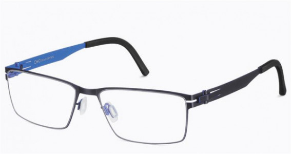 Ovvo Optics 3828 Eyeglasses, C1 50P/44A BLACK MATTE/COBALT