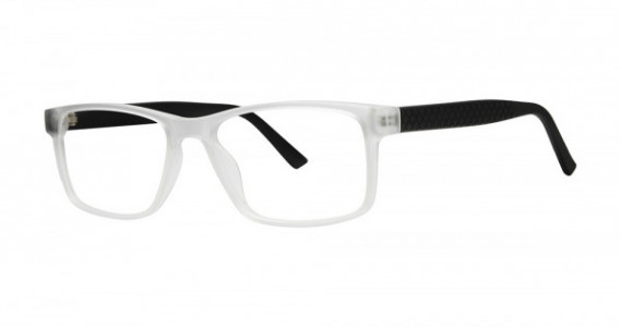 Modern Optical ADVOCATE Eyeglasses, Crystal Frost/Black Matte