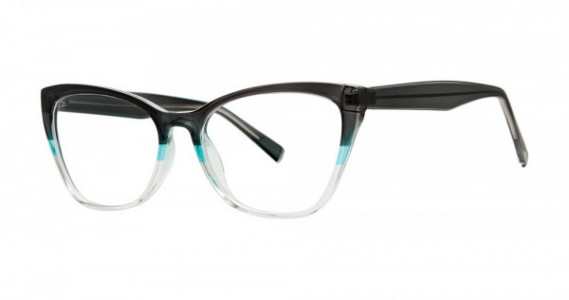Modern Optical ARTSY Eyeglasses, Black/Teal/Crystal