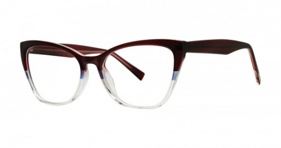 Modern Optical ARTSY Eyeglasses, Burgundy/Blue/Crystal