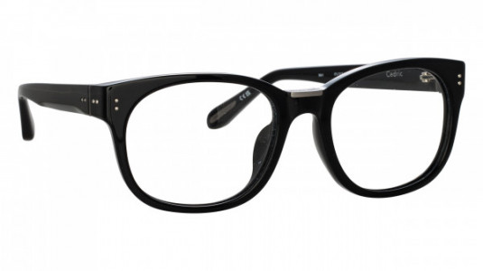 Linda Farrow LFL1275B CEDRIC Eyeglasses, (010) BLACK/MATT NICKEL