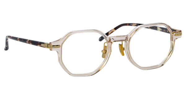 Linda Farrow LF85LB AXIS Eyeglasses, (002) ASH/ CAMO T-SHELL/ LIGHT GOLD